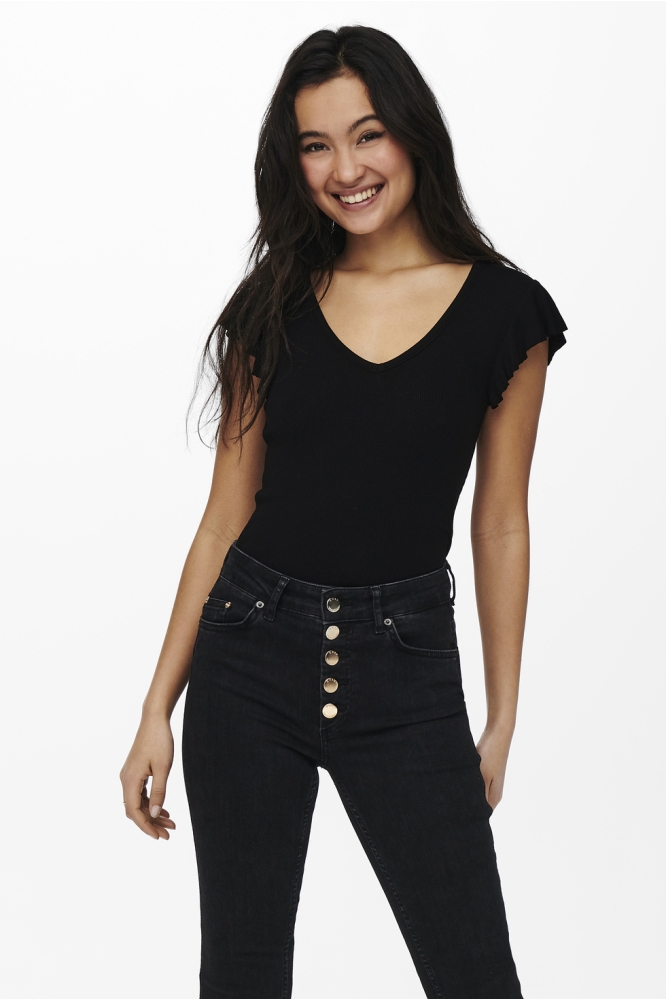 ONLBELIA S/L TOP JRS 15227187 BLACK
